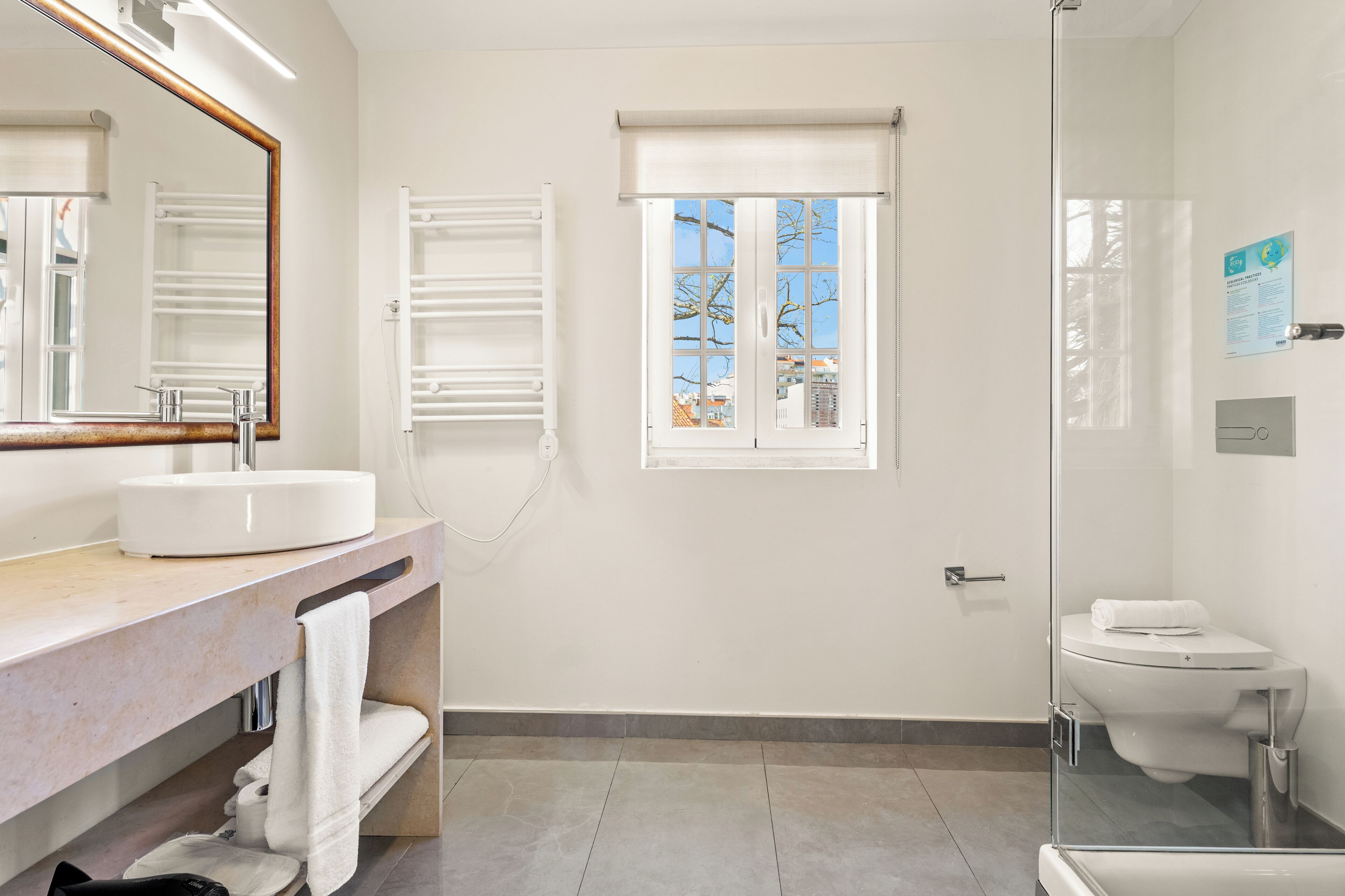 executive double or twin room | bathroom | shower, free toiletries, hair dryer, towels