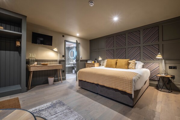 Habitación familiar (Rosehip) | Ropa de cama hipoalergénica y caja de seguridad en la habitación 