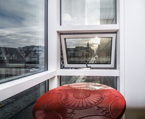 Appartement Luxe, 2 chambres | Cuisine privée | Réfrigérateur, micro-ondes, four, plaque de cuisson