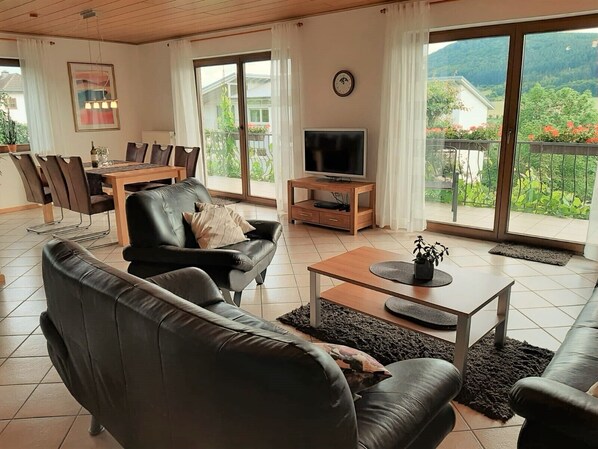TV, DVD player, books - Well-kept vacation home in the middle of the vineyards. Apartment 3, short vacation on request (Osann)