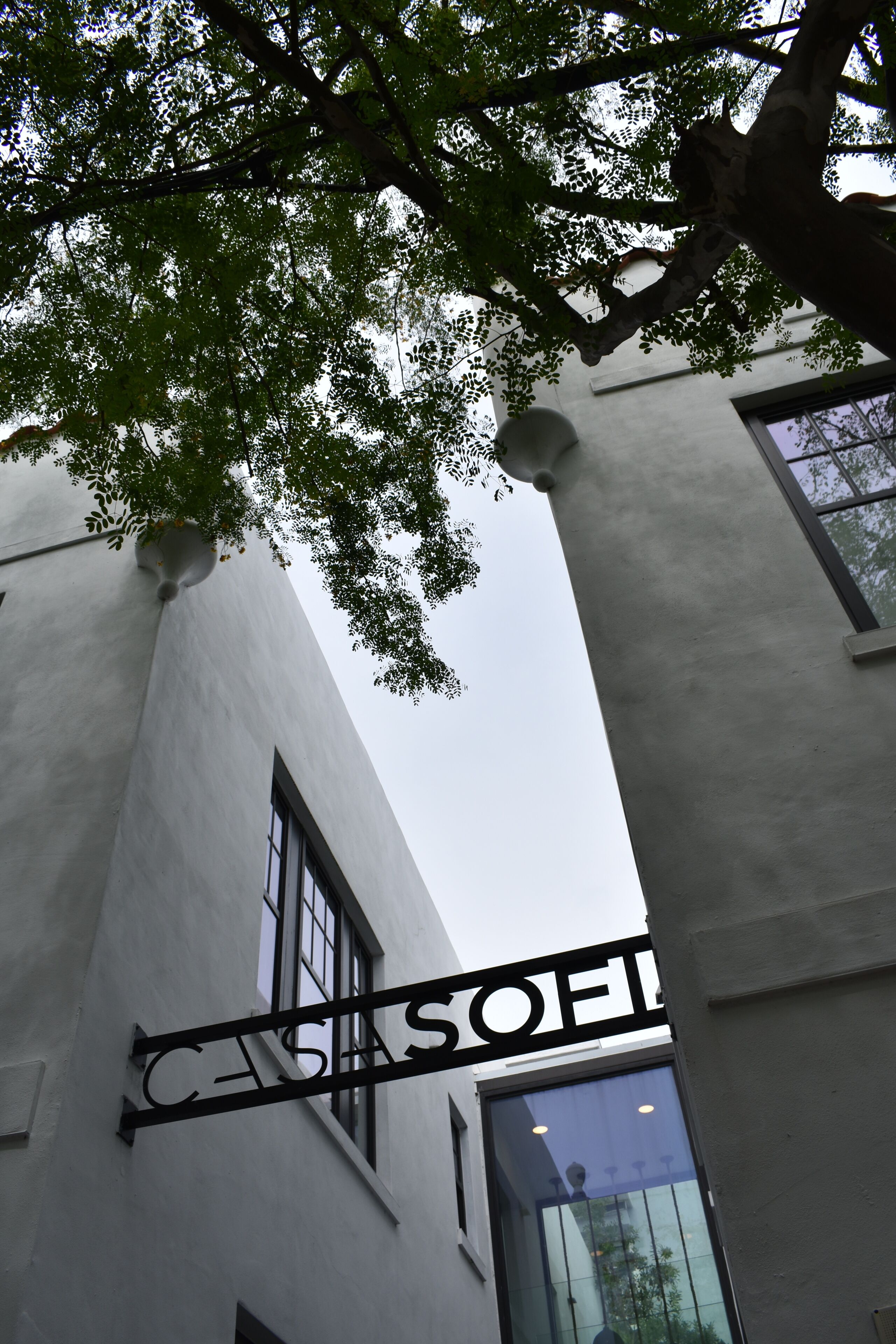 A building with a sign that reads 'CASA SOFEL'.