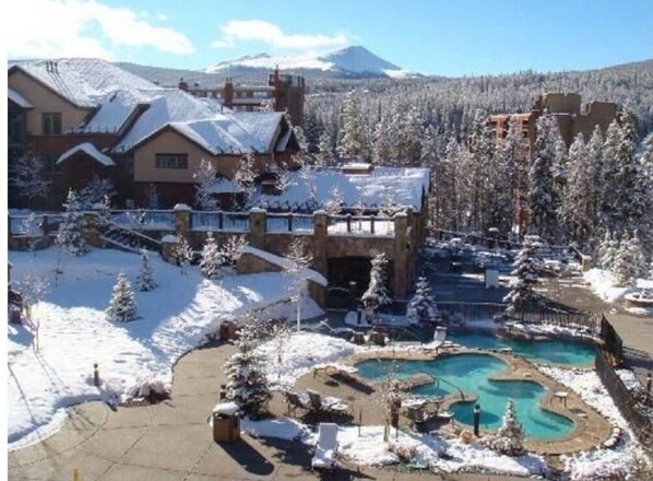 Indoor pool, outdoor pool