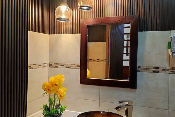 Hair dryer (on request), towels, soap, shampoo