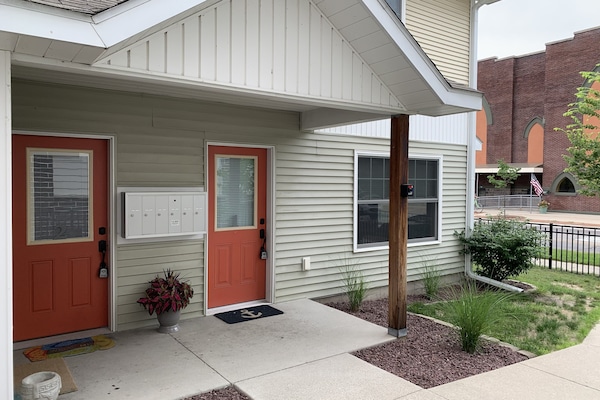 We are Unit 2 located Downtown!  Walk to all your favorite spots!