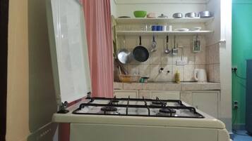 Apartment | Private kitchen | Fridge, microwave, oven, stovetop