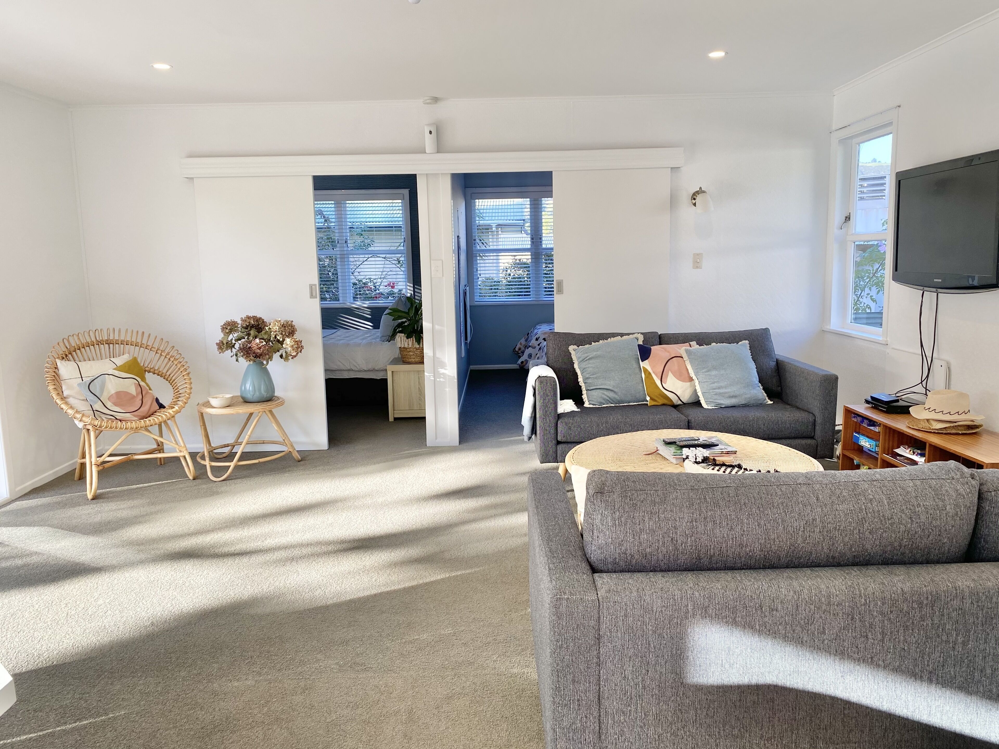 Televisión y reproductor de DVD 