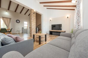 Fernseher, Kamin