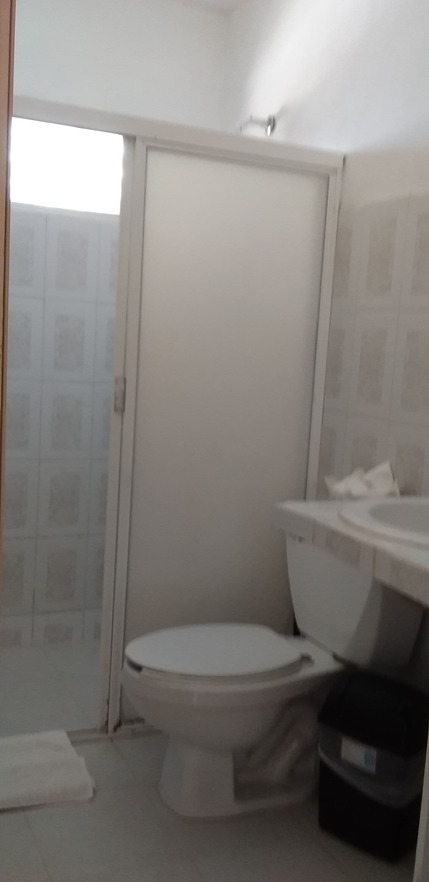 grand triple room, 2 double beds, beachside | bathroom | shower, free toiletries, towels, soap