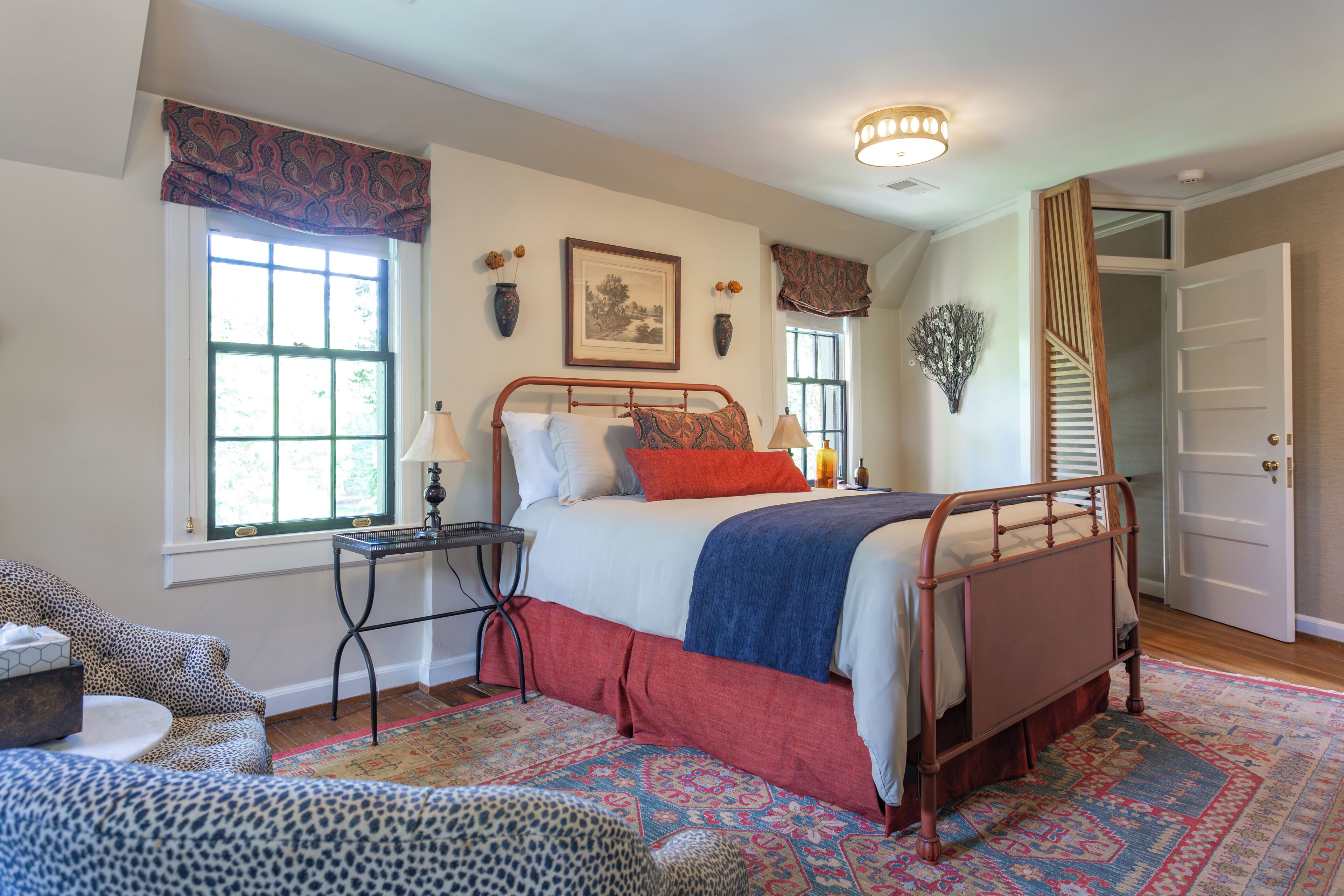 Luxury Room, Multiple Beds, Private Bathroom, Garden View | Premium bedding, down comforters, pillowtop beds, laptop workspace