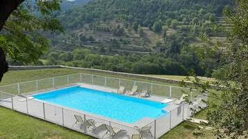 A heated pool