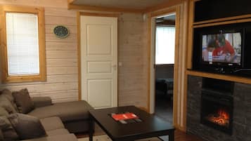 LCD-televisio, takka