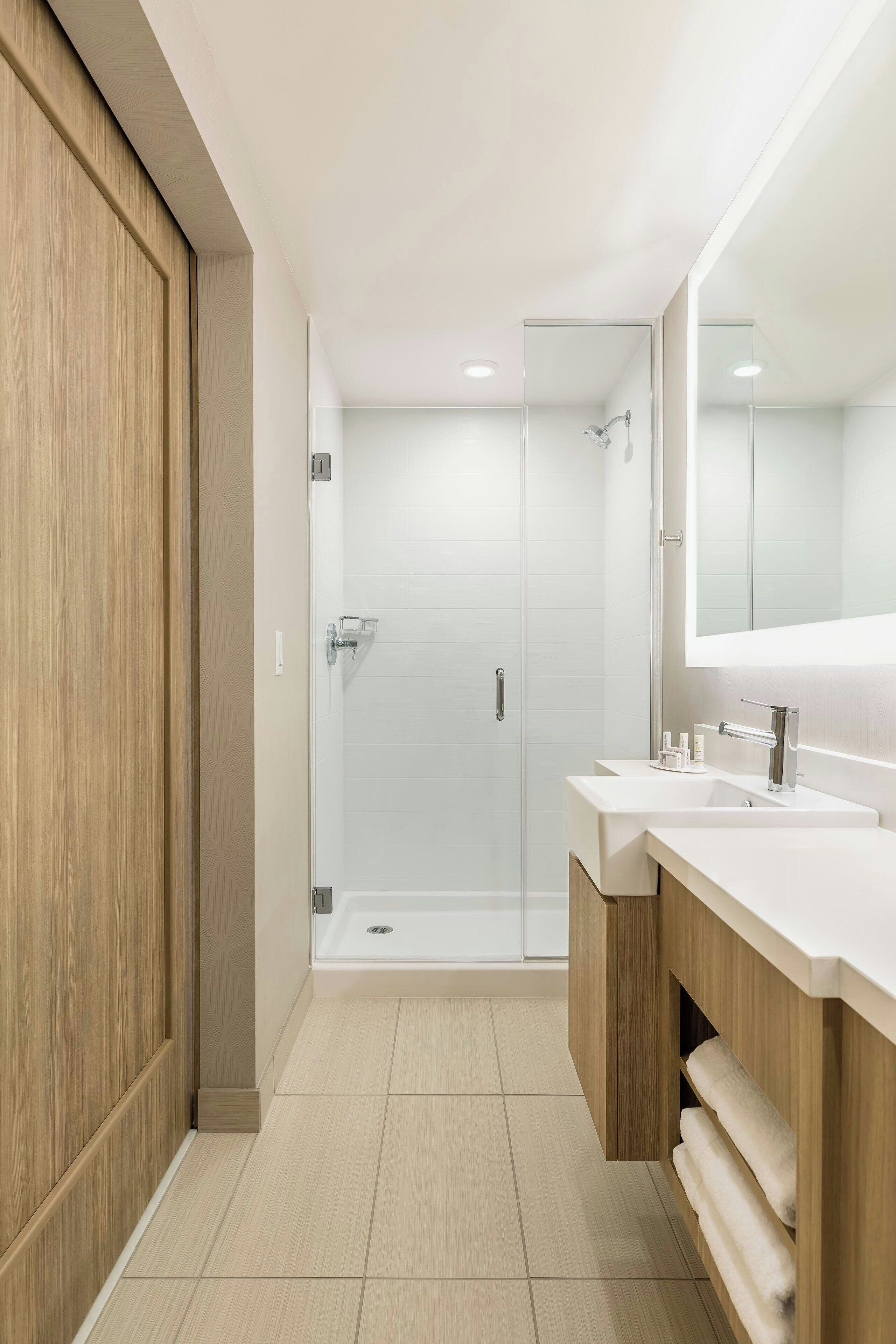 studio, 1 king bed with sofa bed, non smoking | bathroom | hair dryer, towels, soap, shampoo