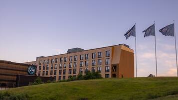 Façana frontal de l'allotjament