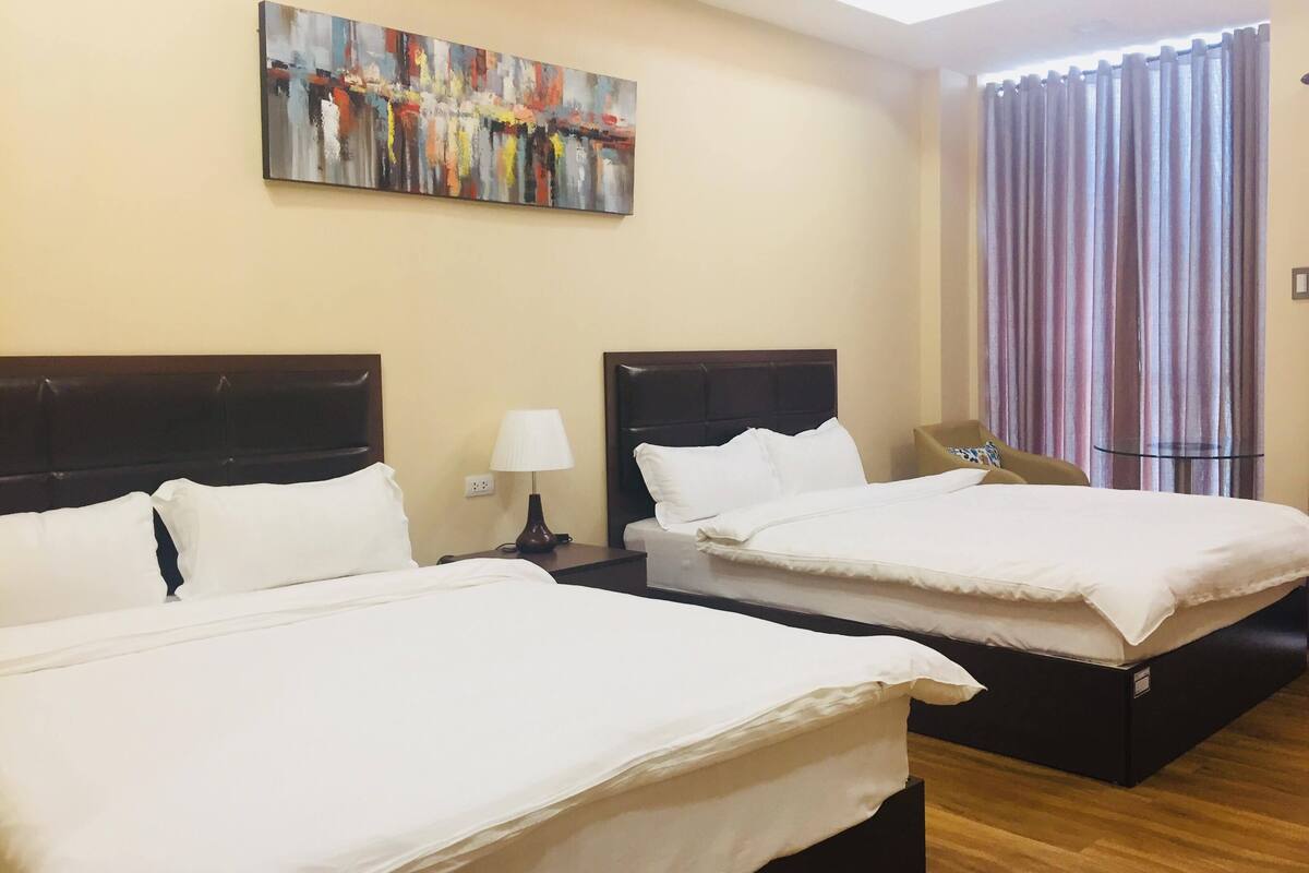 Luxury Room, 2 Queen Beds | Minibar, in-room safe, desk, laptop workspace