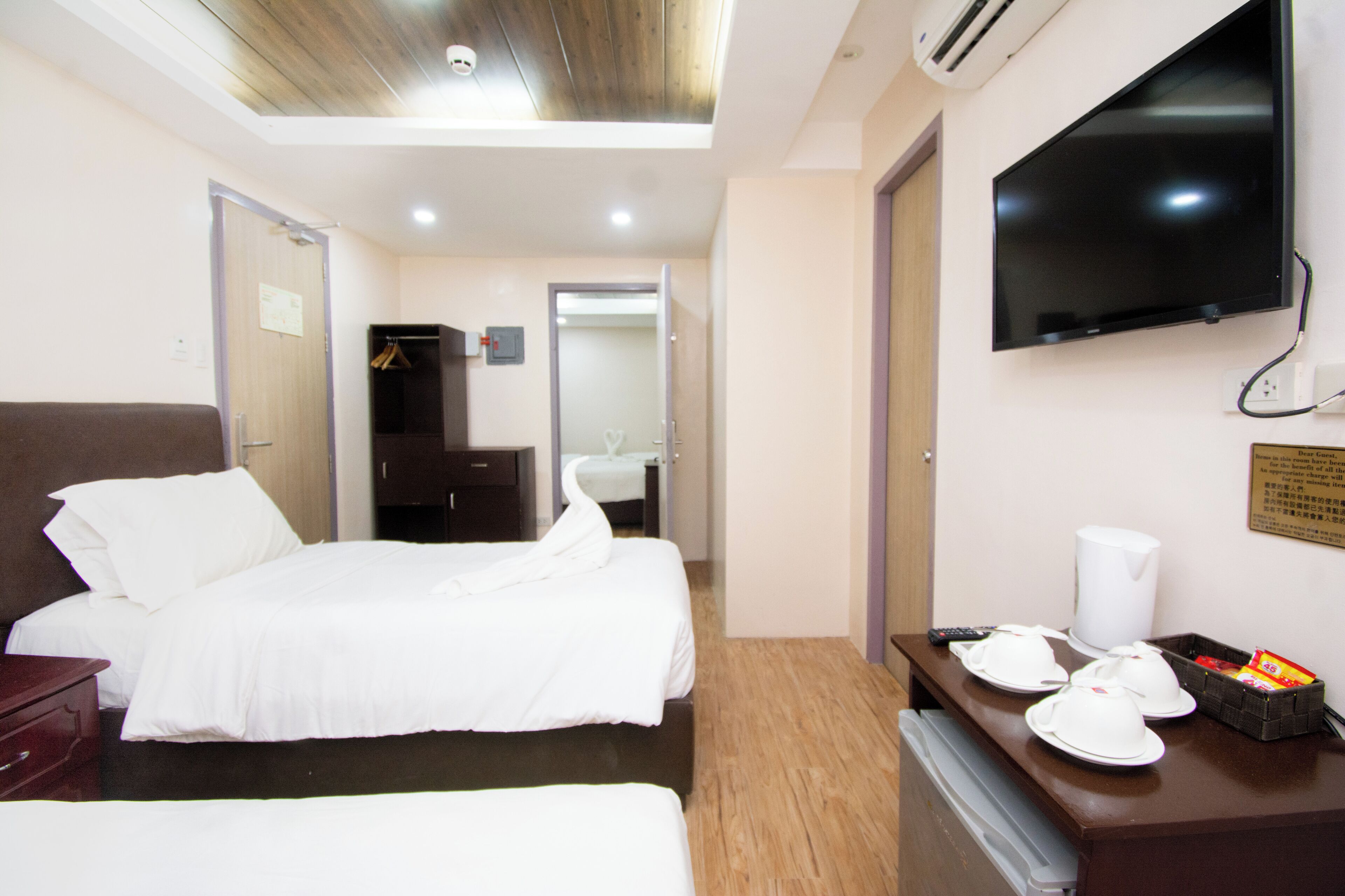 Familienzimmer, Mehrere Betten | Kostenloses WLAN, Bettwäsche