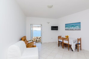 Apartment (Apt 1) | Living area | Flat-screen TV - Sun & Sea Apartments (Dubrovnik)