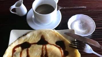 Daily cooked-to-order breakfast for a fee