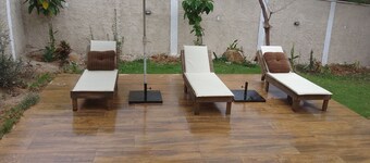 House with large green area. With spar and gourmet area