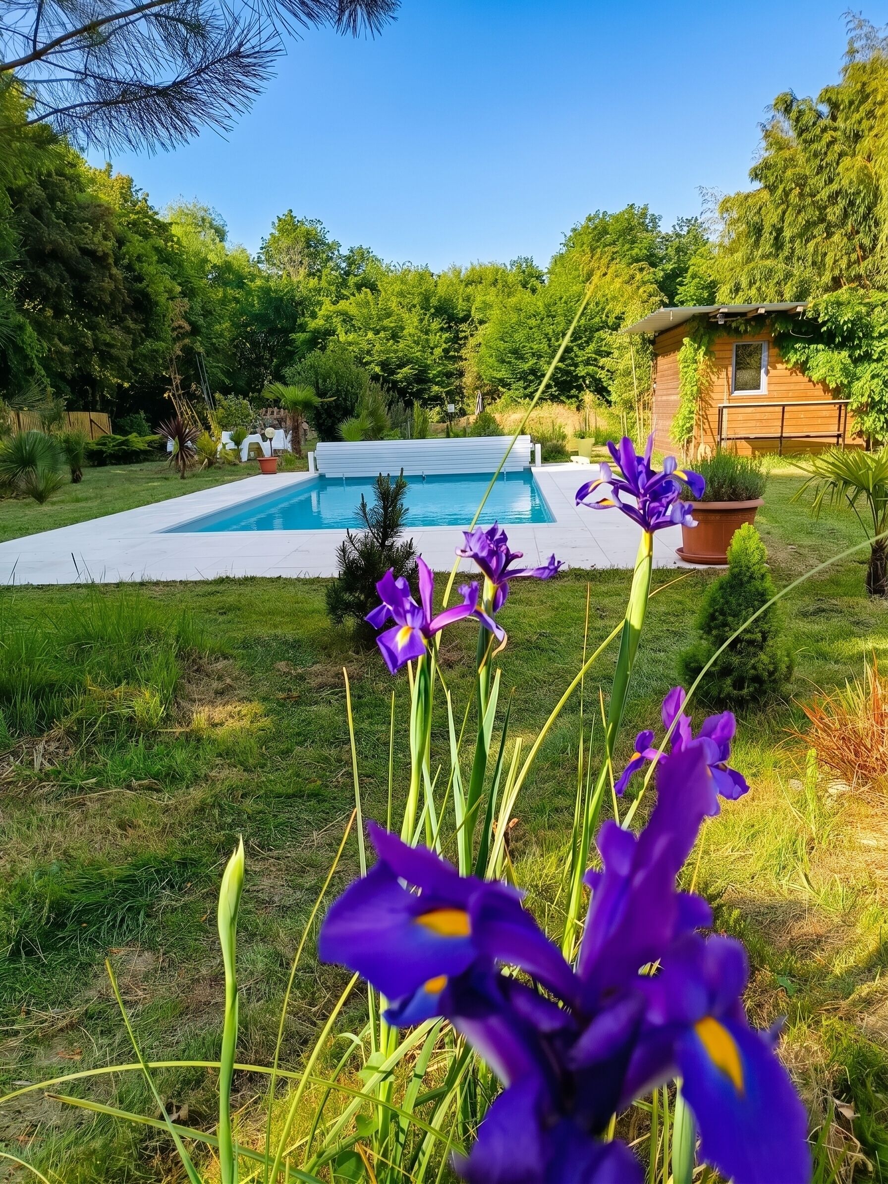A heated pool