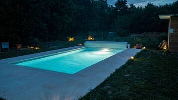 A heated pool