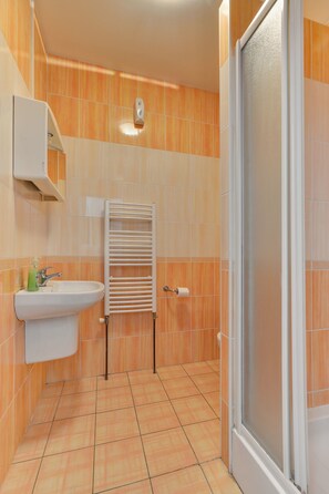 Shower, towels, toilet paper - Sporthotel BK Pod Lipou (Vedomice)