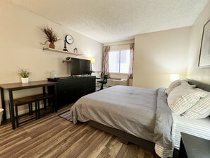 Desk, iron/ironing board, free WiFi, bed sheets