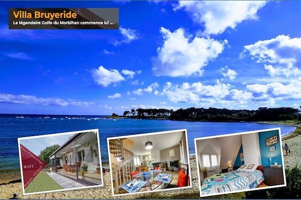 Une des 2 plages situées à moins de 2km de la ''Villa Bruyeride''