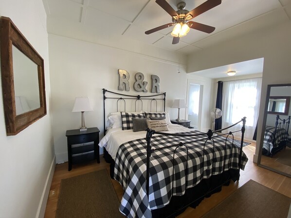 2 bedrooms, in-room safe, blackout curtains, iron/ironing board