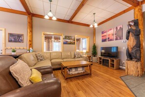 Télévision, lecteur de DVD, livres