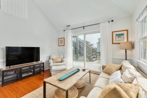 Tv, dvd-afspiller, bøger, videobibliotek