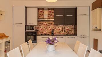 Microwave, oven, dishwasher, toaster