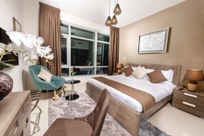 Deluxe Apartment, 2 Bedrooms | Desk, laptop workspace, free WiFi, bed sheets