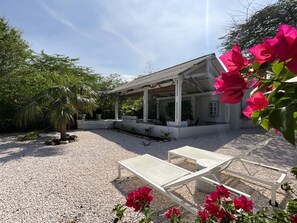 Terrace/patio - Landhuis des Bouvrie The Guesthouse. (Tera Kora)