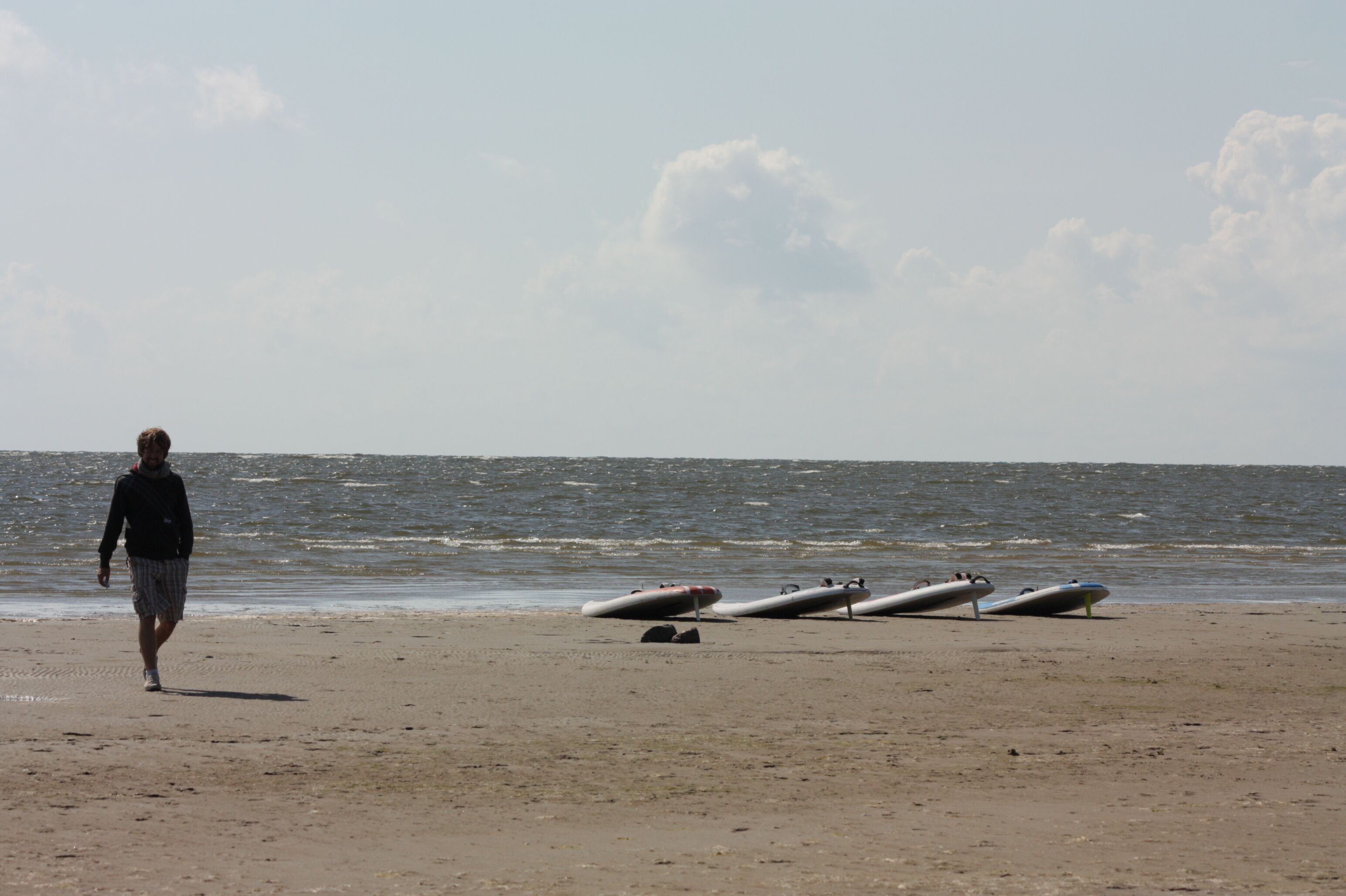 Am Strand, Strandtücher