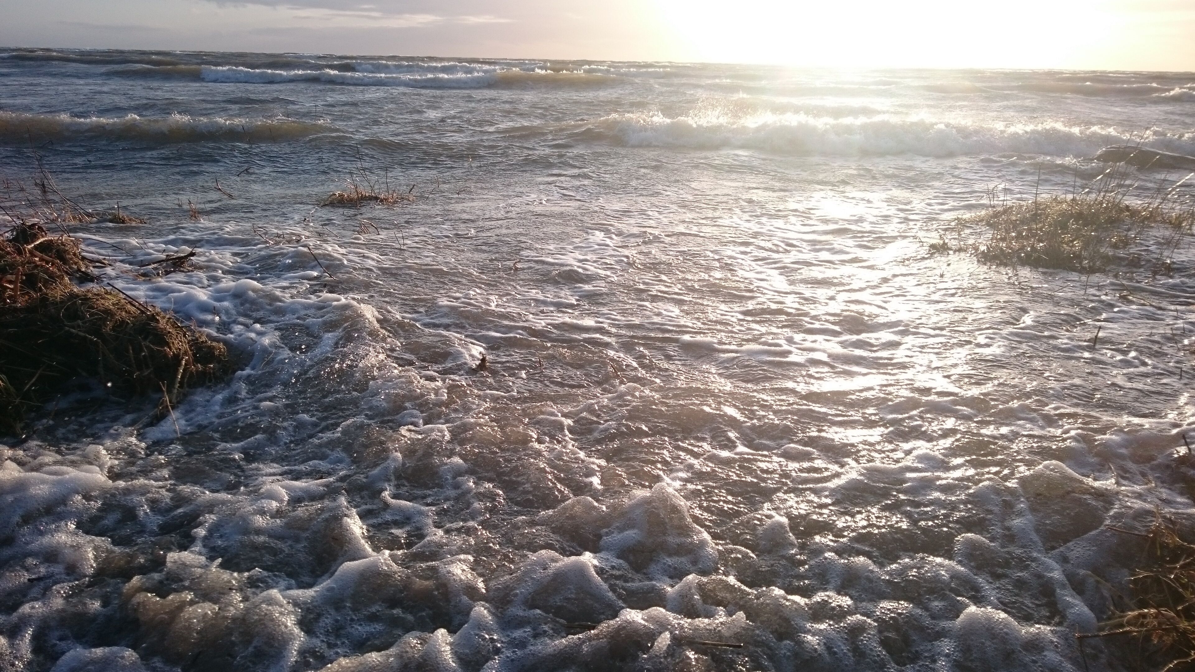På stranden og strandhåndklær