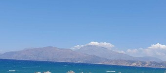 Nouveau 4/2020: Belle maison moderne en pierre, jardin, sur la plage, Crète sud