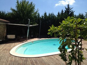 Outdoor pool, a heated pool - Apartment in VILLA with Pool Mhateria Relais (Rignano sull'Arno)