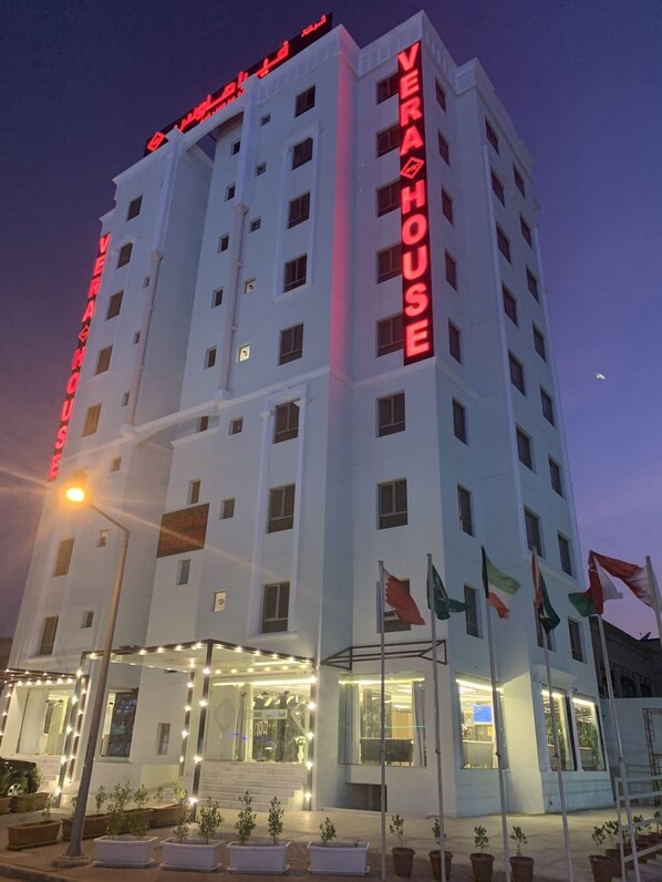 Front of property – evening/night