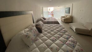 Club Room, 2 Double Beds, Garden View (1)
