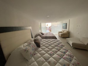 Club Room, 2 Double Beds, Garden View (1) | Free WiFi