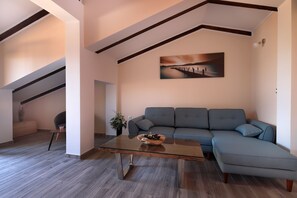 Apartment, 2 Bedrooms, Sea View (Penthouse) | Living room - Apartments Galboka (Mali Losinj)