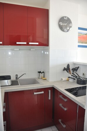 Frigorífic, microones, placa de cuina i cafetera i tetera