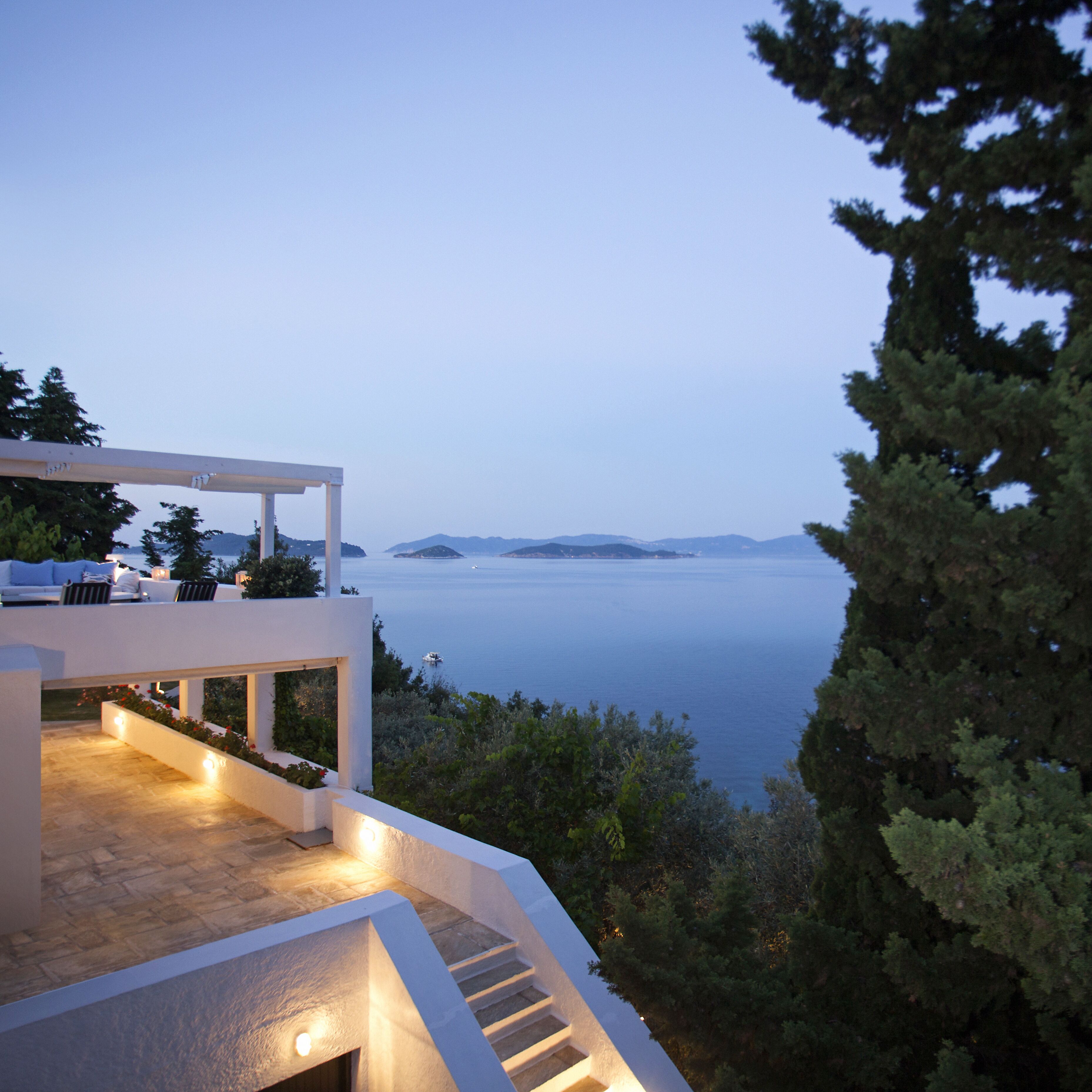 Different angle main terrace evening
