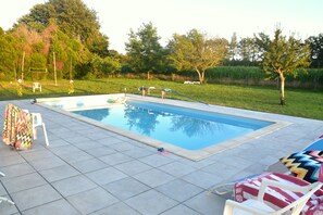A heated pool