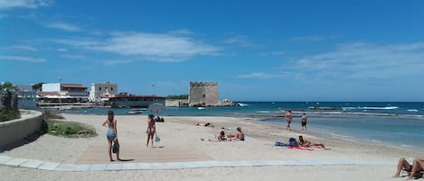 On the beach