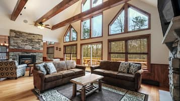 TV connectée, cheminée, jeux vidéo, chaßne hi-fi