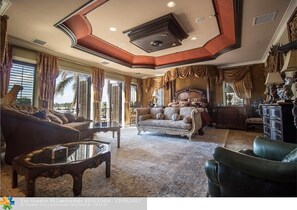 Televisión, chimenea y reproductor de DVD 