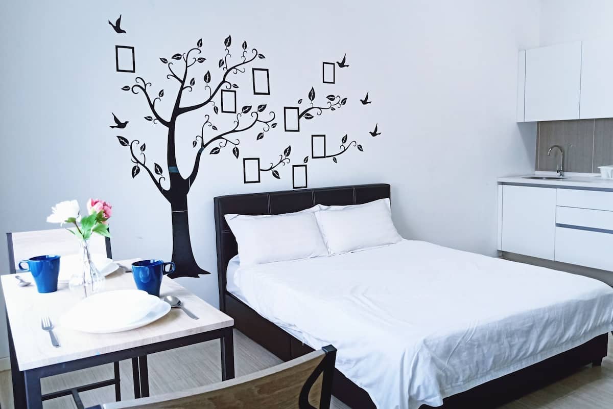 1 bilik tidur, dihias secara berasingan