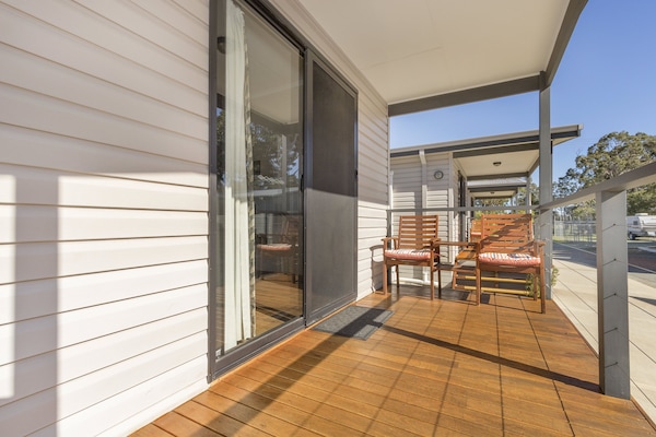 Cabaña Deluxe, 1 habitación (Super) | Terraza o patio
