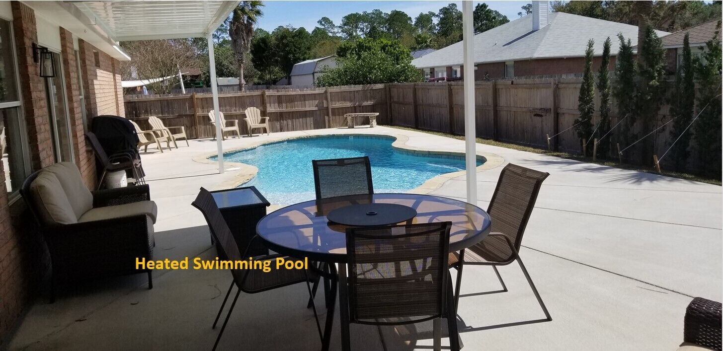 Large 2700 sf Luxury Pool Home near Perdido Beaches & NAS, Heated Pool!